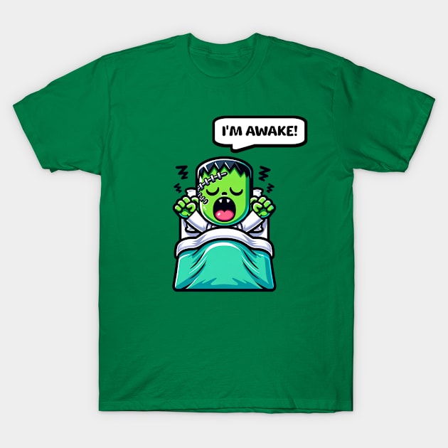 Cute Frankenstein Monster T-Shirt by Doodles of Darkness